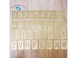 Letters and numbers template